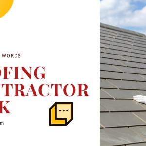 featured image for roofing content pack launch with words