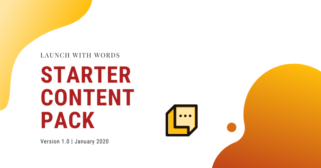 2021 starter pack launch with words featured image