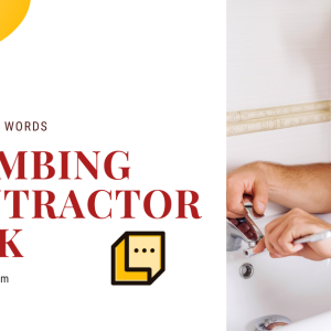 featured image for plumbing contractor pack shows a smiling plumber